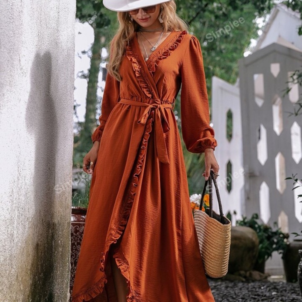 Long sleeve maxi dress